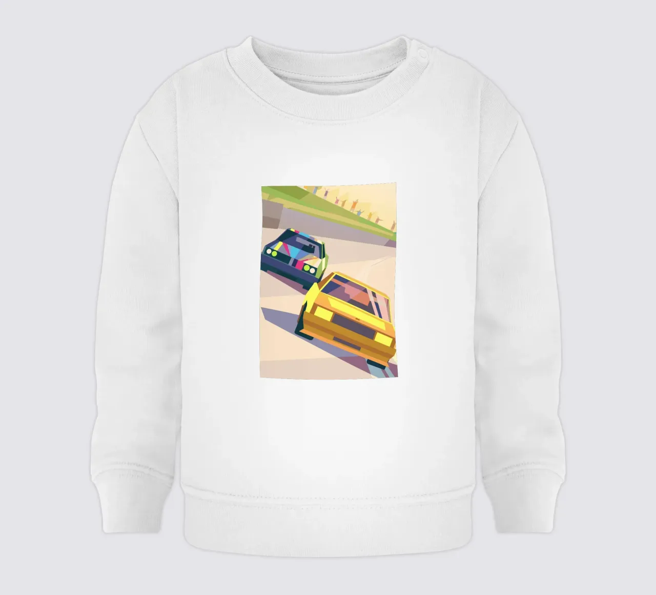 Car Racing baby sweatshirt by POLYGON SPECIAL