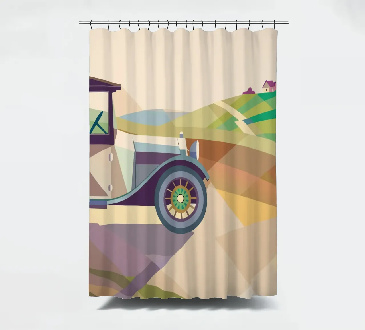 Oldtimer Duschvorhang von POLYGON SPECIAL