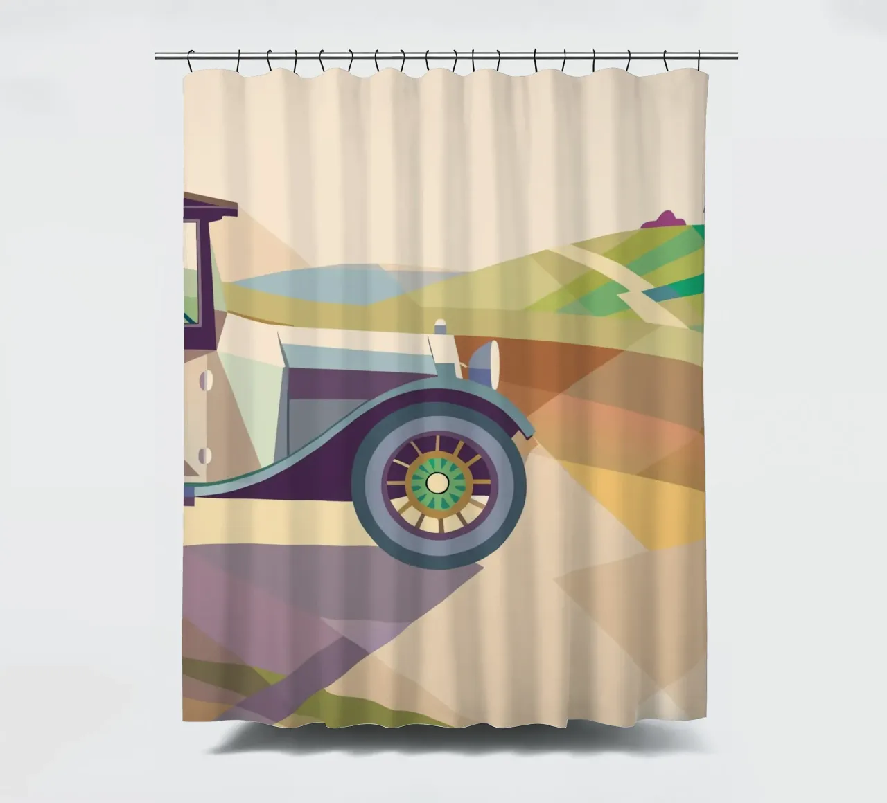 Oldtimer Duschvorhang von POLYGON SPECIAL