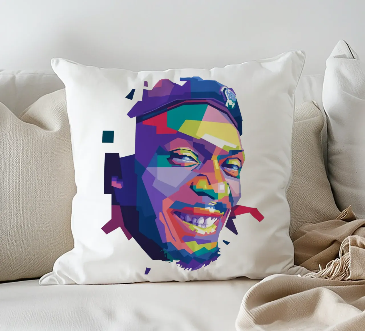 Jimmy Cliff WPAP Kissen von Alkahfsmart