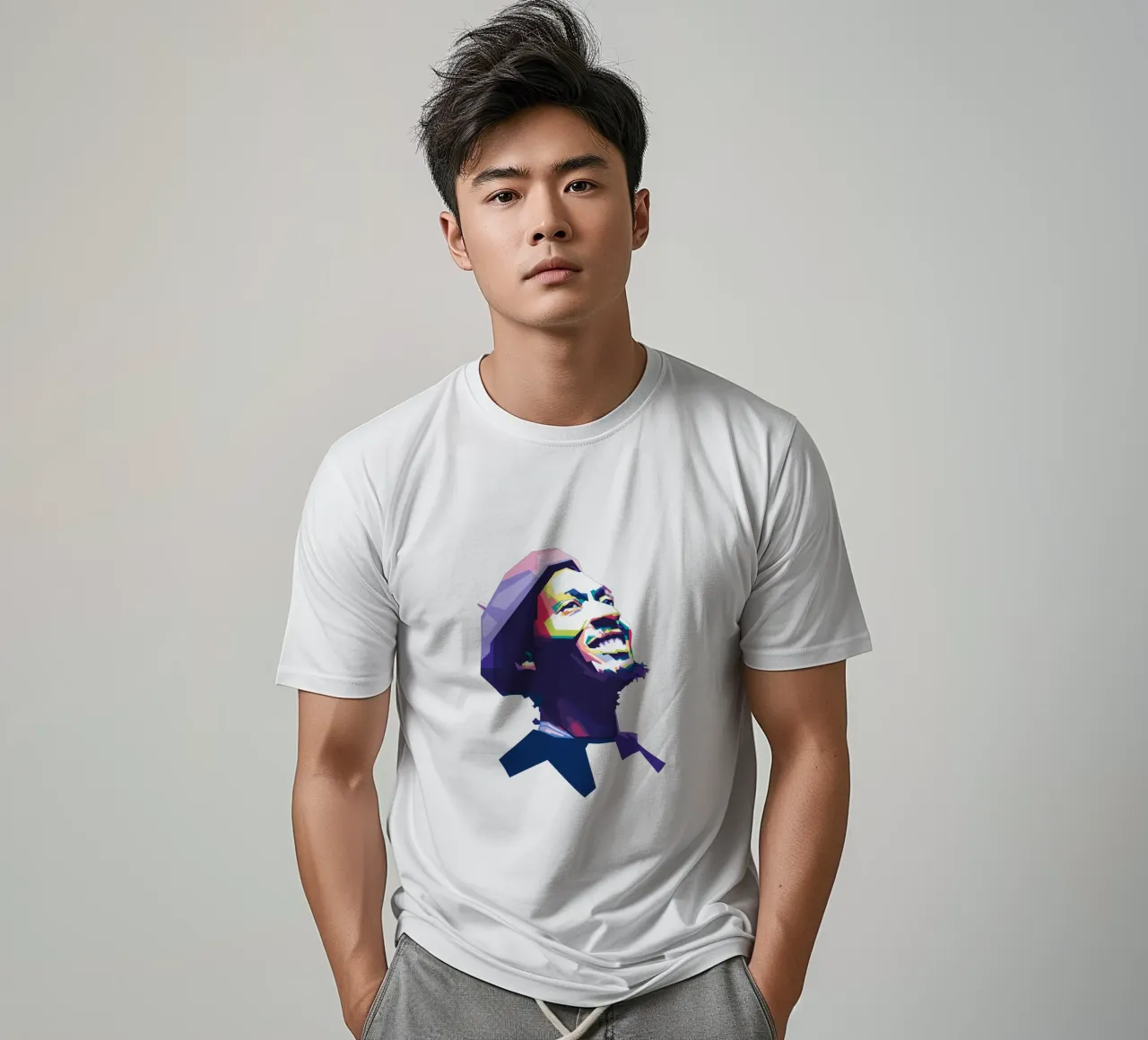 Jimmy Cliff WPAP t-shirt da Alkahfsmart