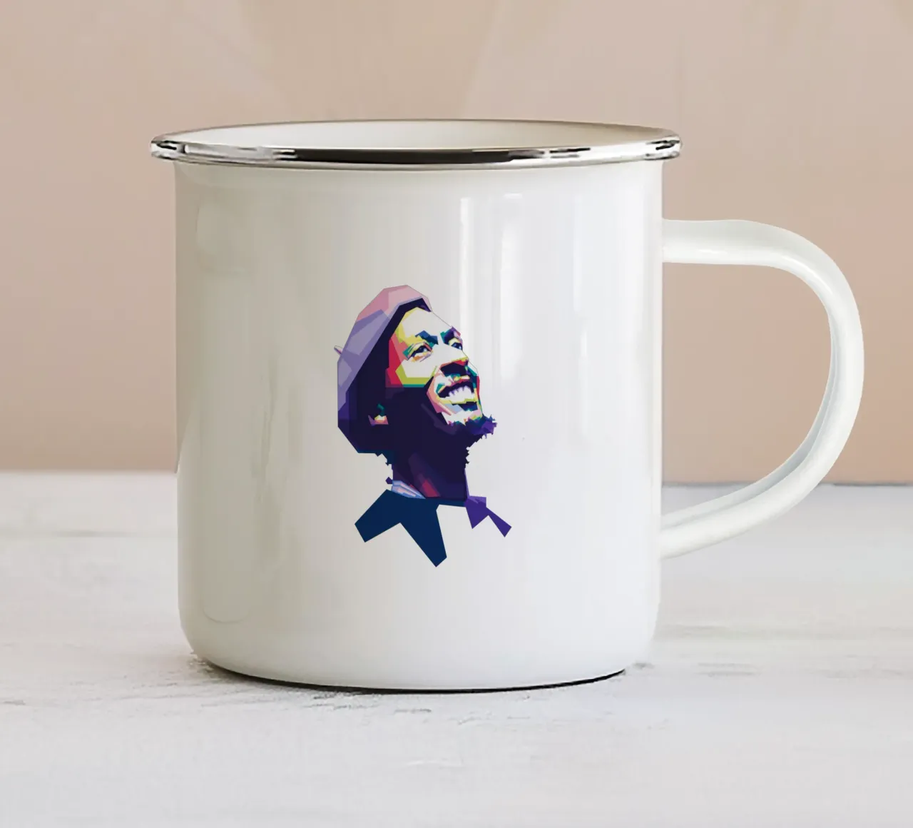 Jimmy Cliff WPAP emaille mok van Alkahfsmart