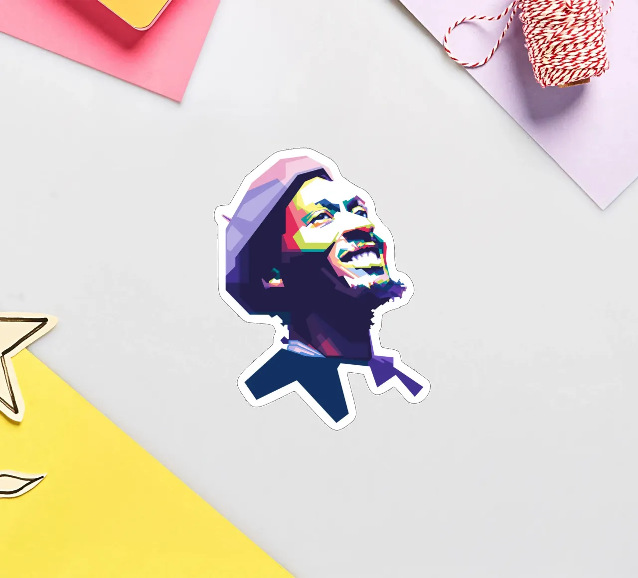 Jimmy Cliff WPAP adesivo da Alkahfsmart