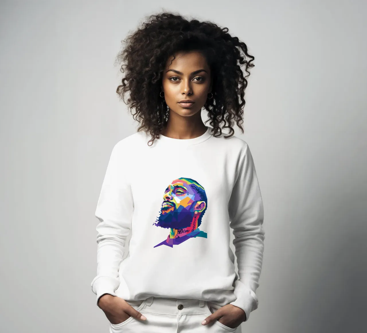 Nipsey Hussle WPAP Fanart Sweatshirt von Alkahfsmart