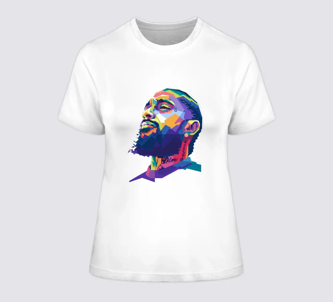 Nipsey Hussle WPAP fanart t-shirt da donna da Alkahfsmart