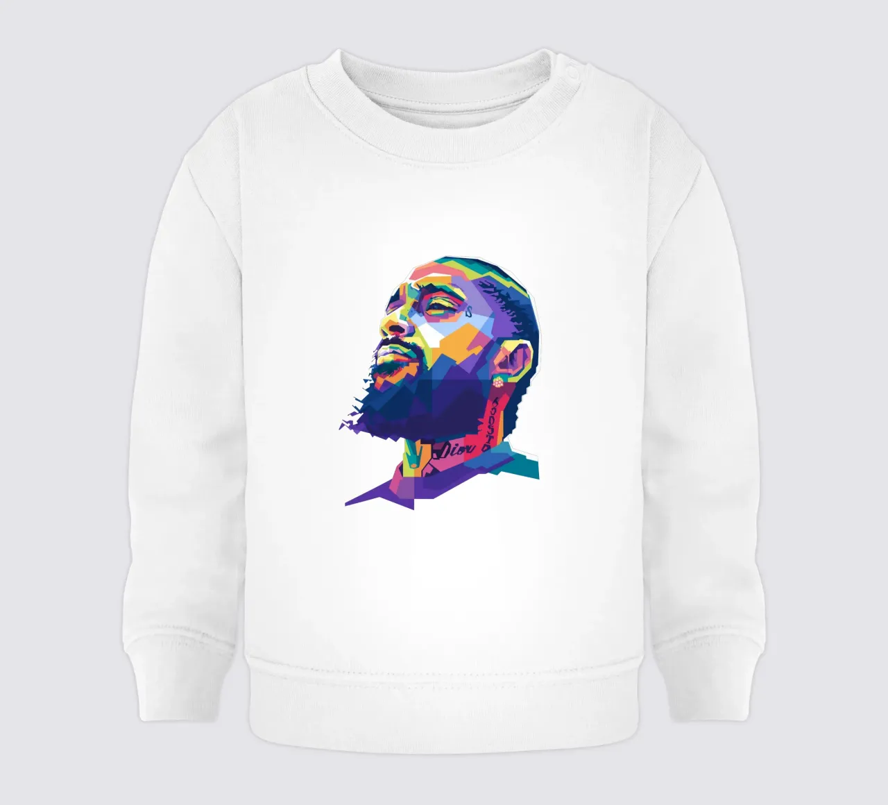 Nipsey Hussle WPAP fanart felpa neonato da Alkahfsmart