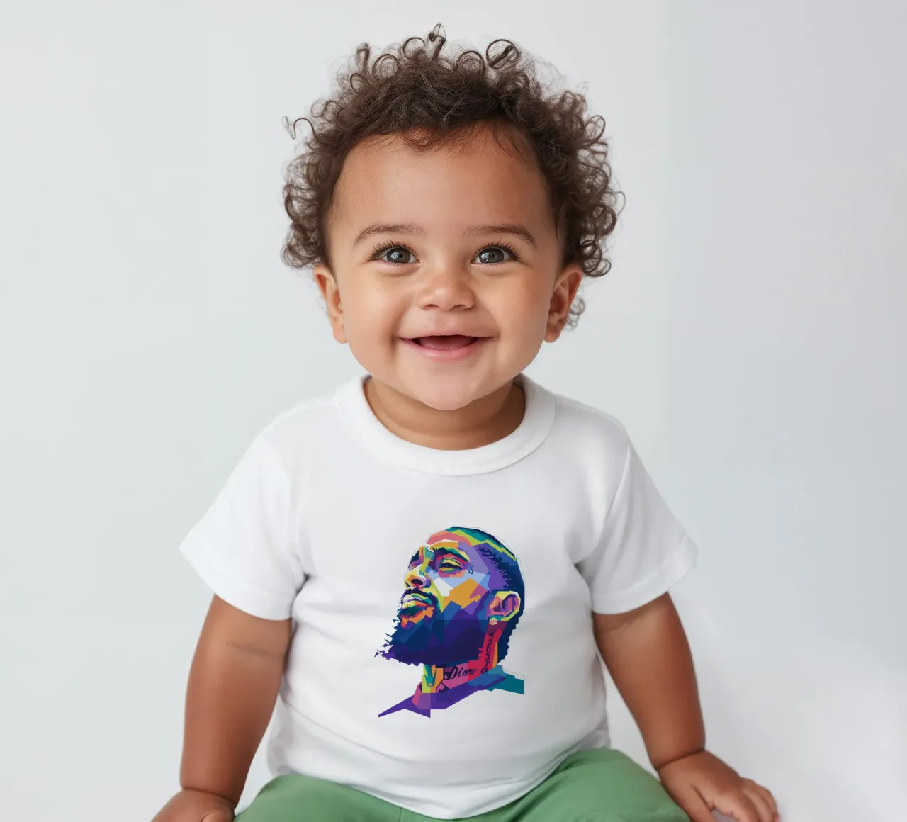 Nipsey Hussle WPAP fanart maglietta neonato da Alkahfsmart