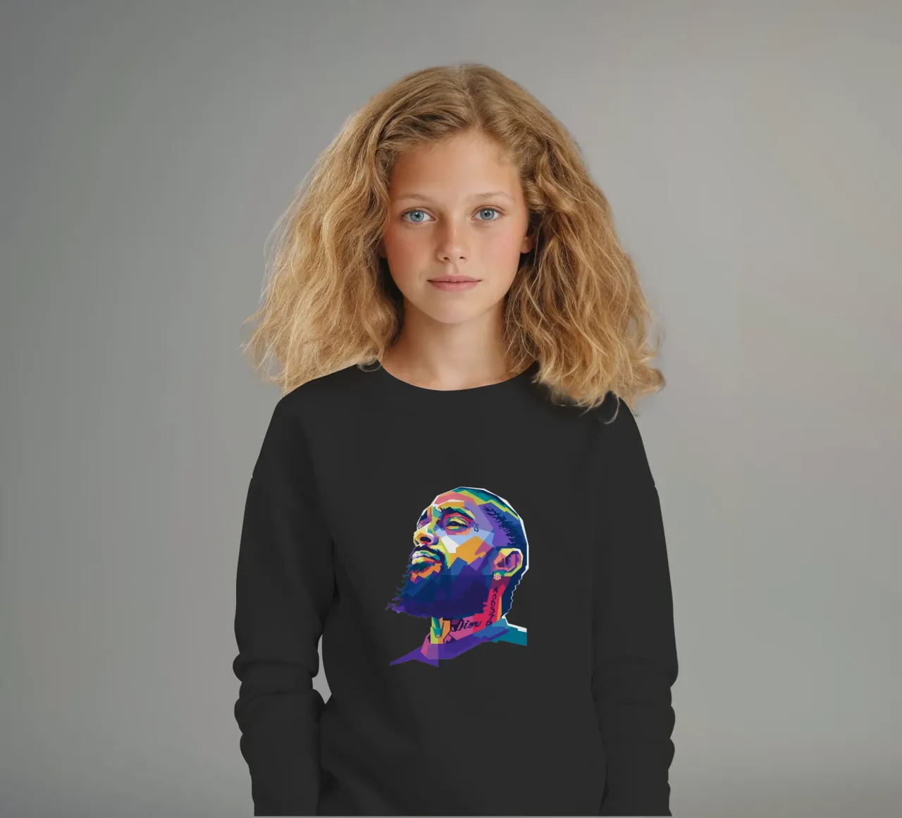 Nipsey Hussle WPAP fanart felpa bambino da Alkahfsmart