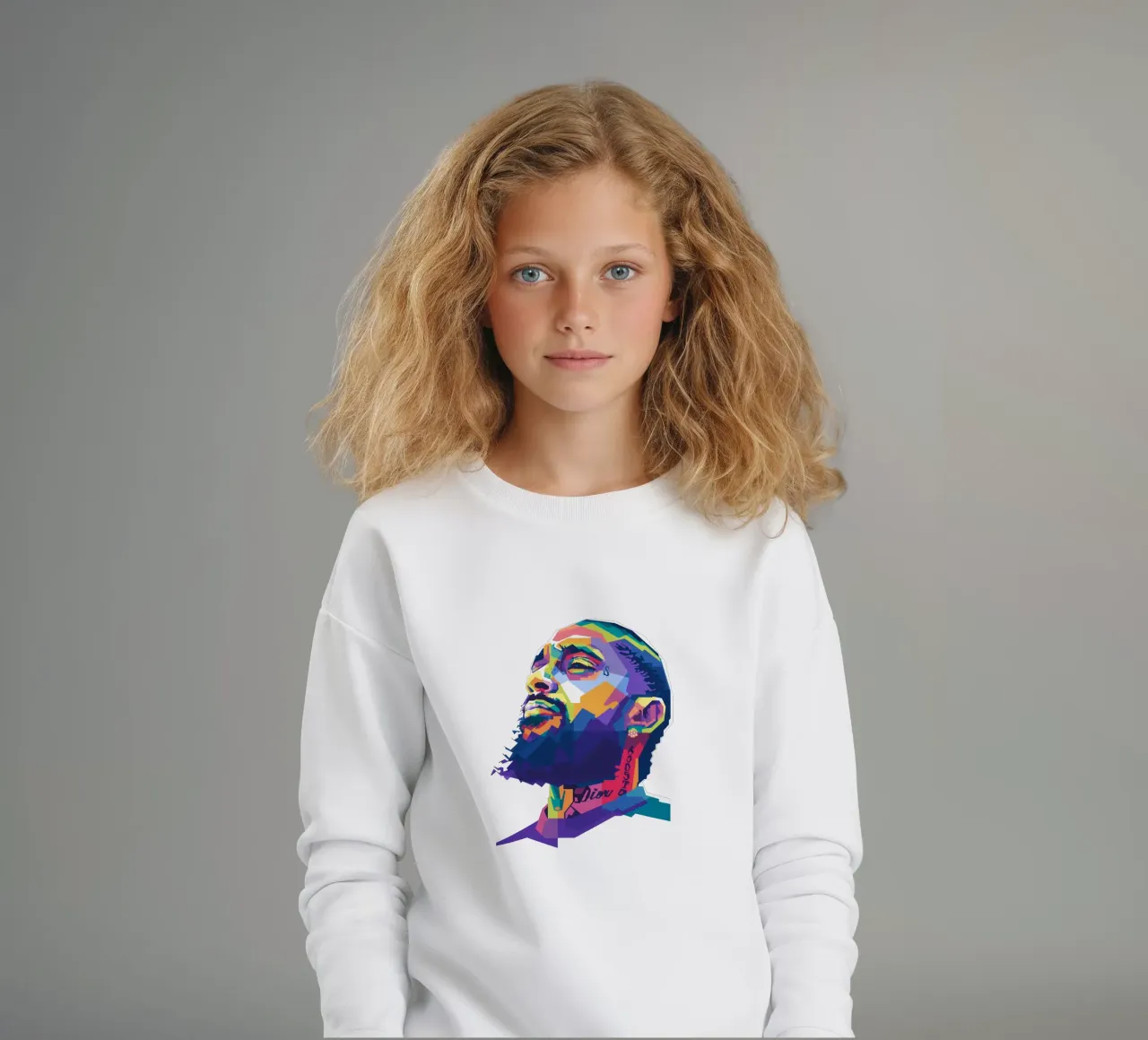 Nipsey Hussle WPAP fanart felpa bambino da Alkahfsmart