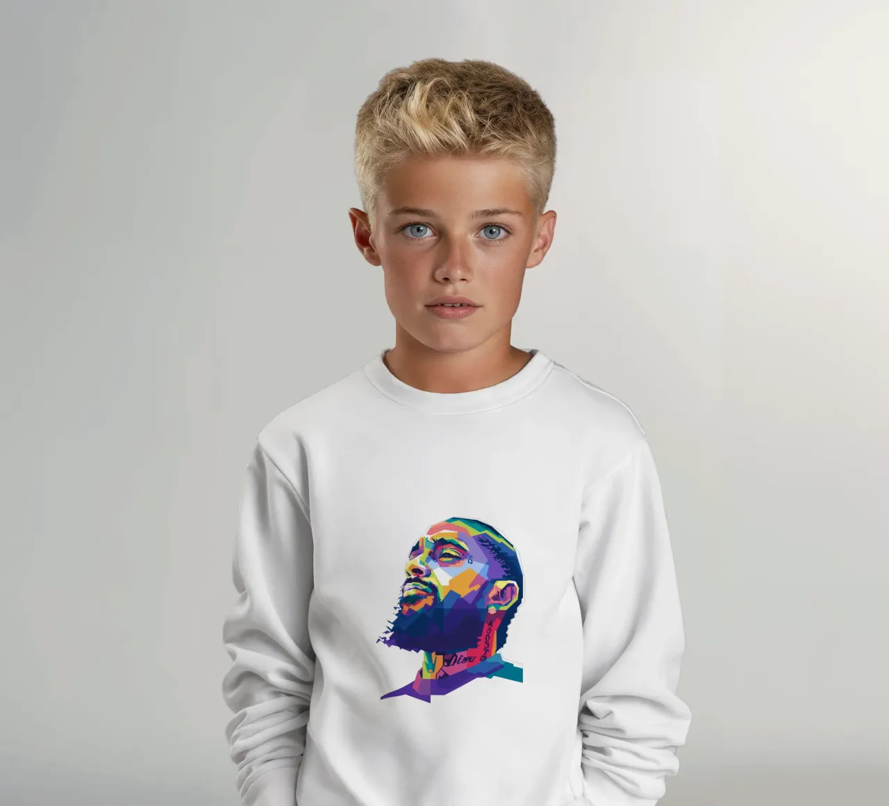 Nipsey Hussle WPAP fanart felpa bambino da Alkahfsmart