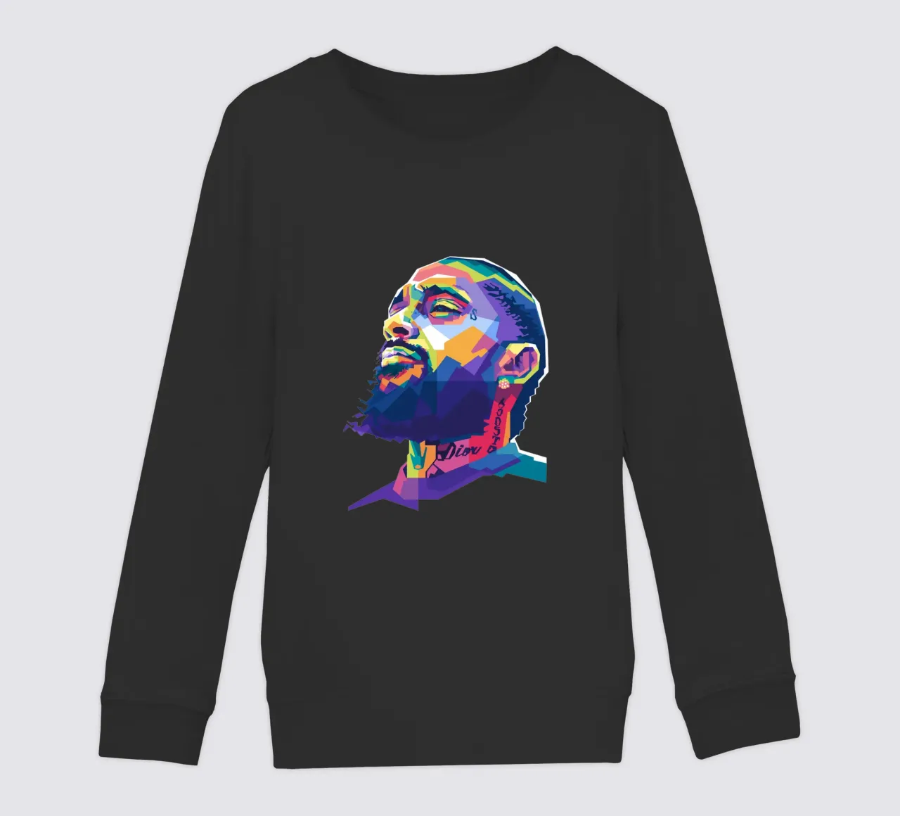 Nipsey Hussle WPAP fanart felpa bambino da Alkahfsmart