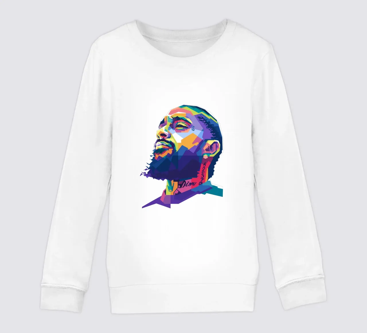Nipsey Hussle WPAP fanart felpa bambino da Alkahfsmart