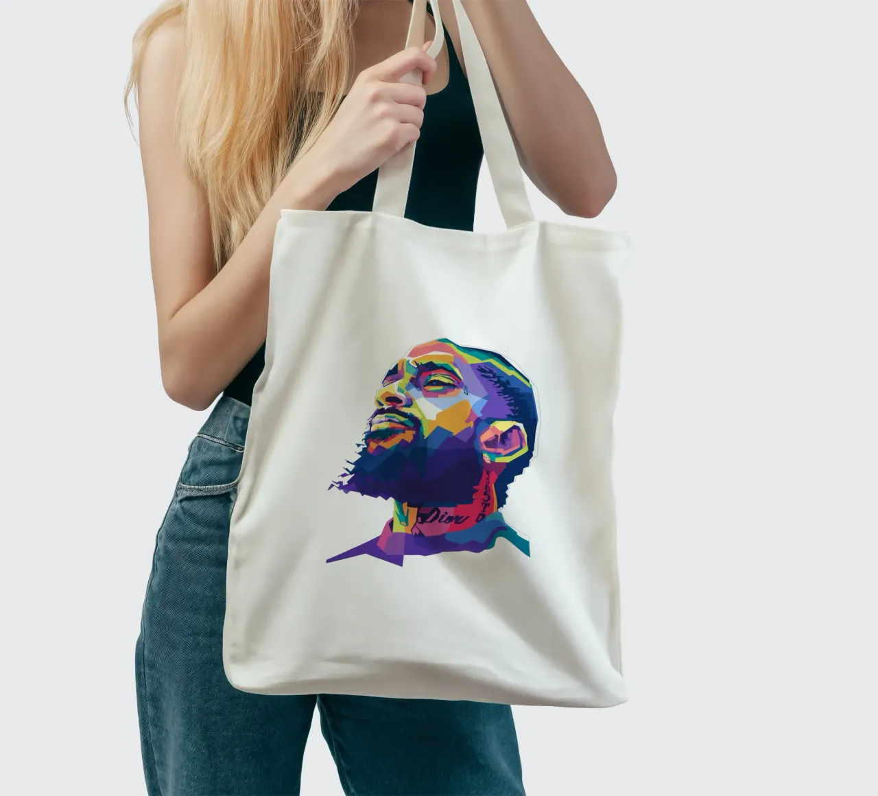 Nipsey Hussle WPAP fanart borsa in juta da Alkahfsmart