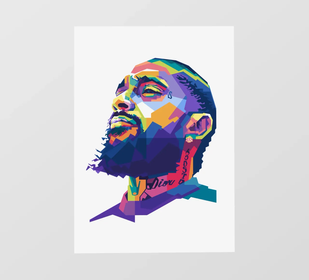 Nipsey Hussle WPAP fanart pvc-zeil van Alkahfsmart