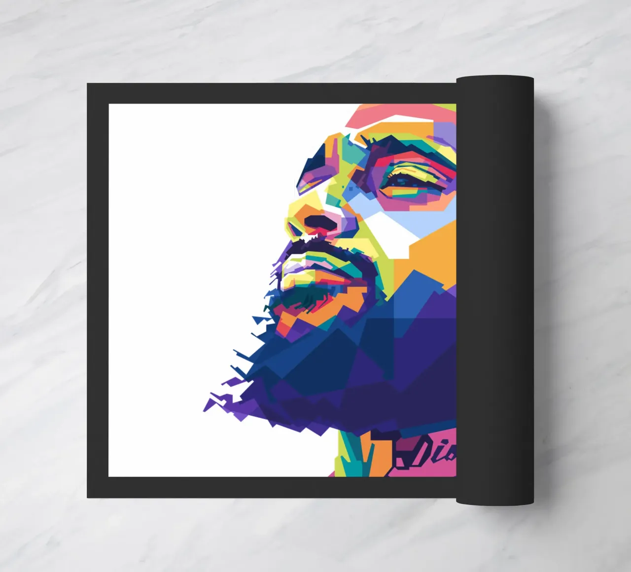Nipsey Hussle WPAP Fanart Fußmatte von Alkahfsmart
