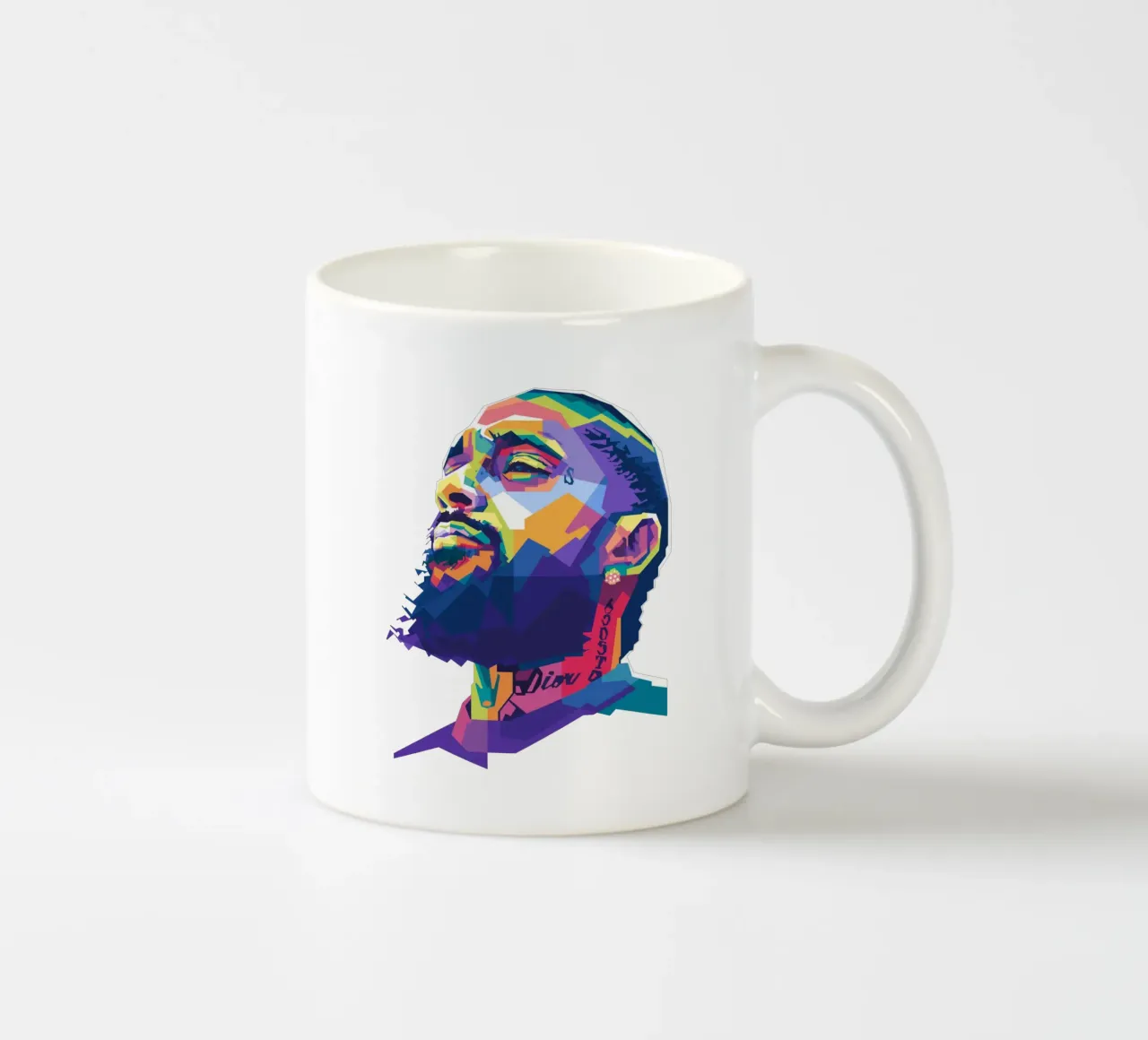 Nipsey Hussle WPAP fanart keramische mok van Alkahfsmart