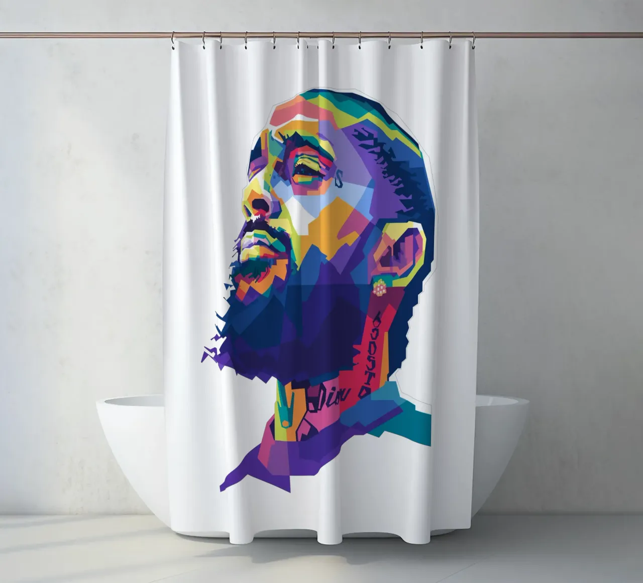 Nipsey Hussle WPAP fanart tenda da doccia da Alkahfsmart