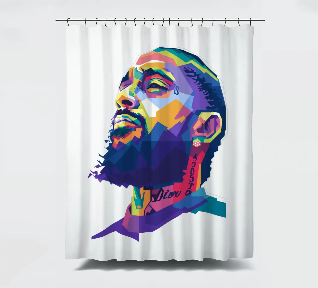 Nipsey Hussle WPAP fanart tenda da doccia da Alkahfsmart