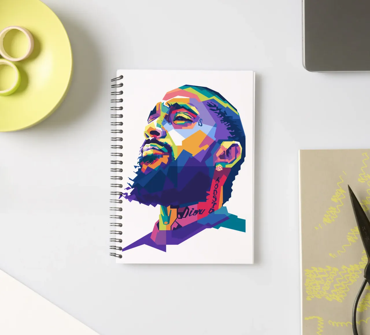 Nipsey Hussle WPAP fanart diario ad anelli da Alkahfsmart