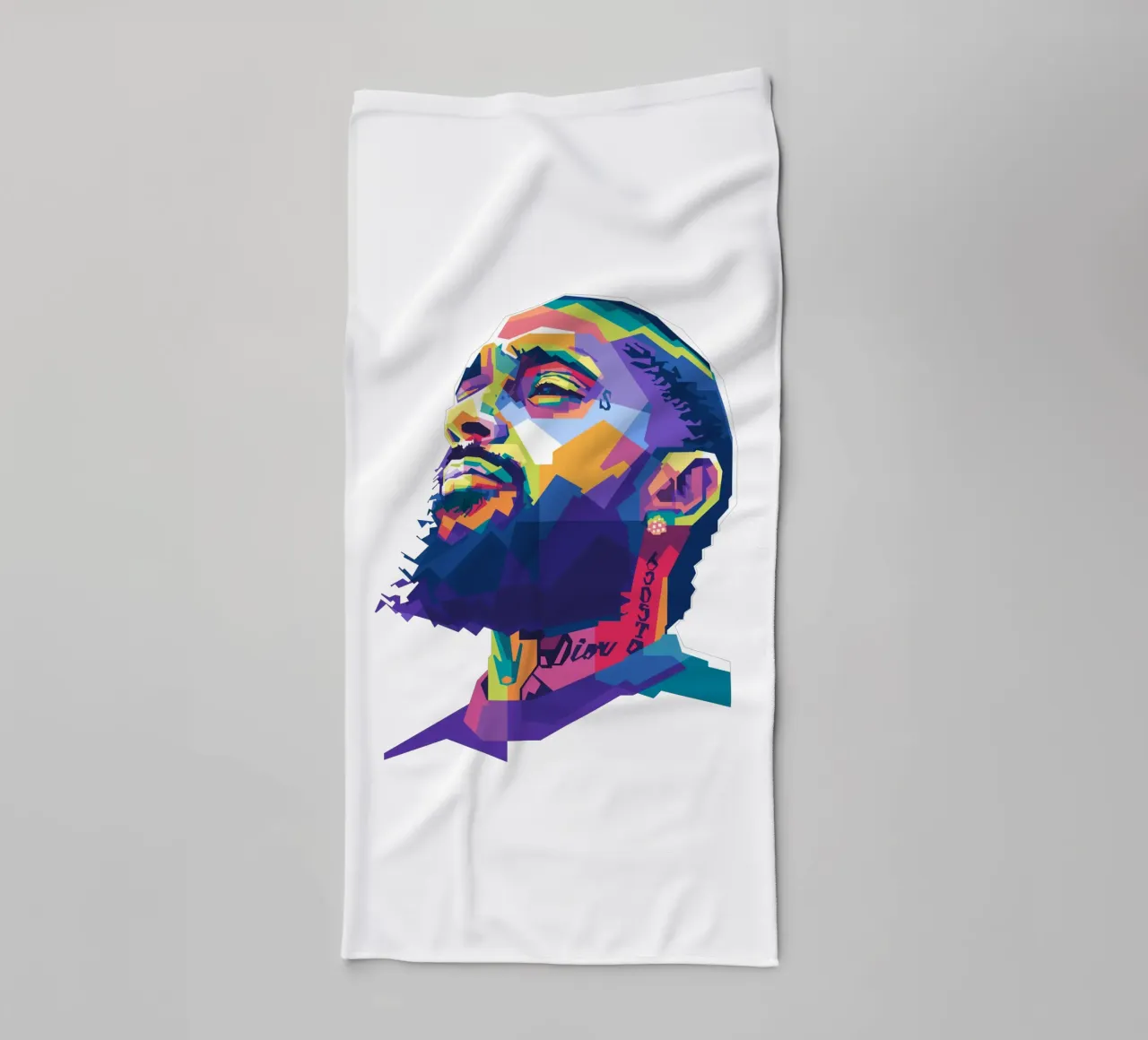 Nipsey Hussle WPAP Fanart Handtuch von Alkahfsmart