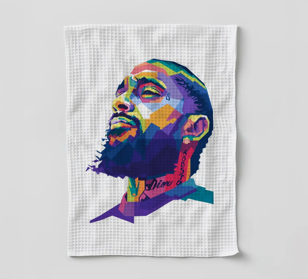 Nipsey Hussle WPAP fanart theedoek van Alkahfsmart