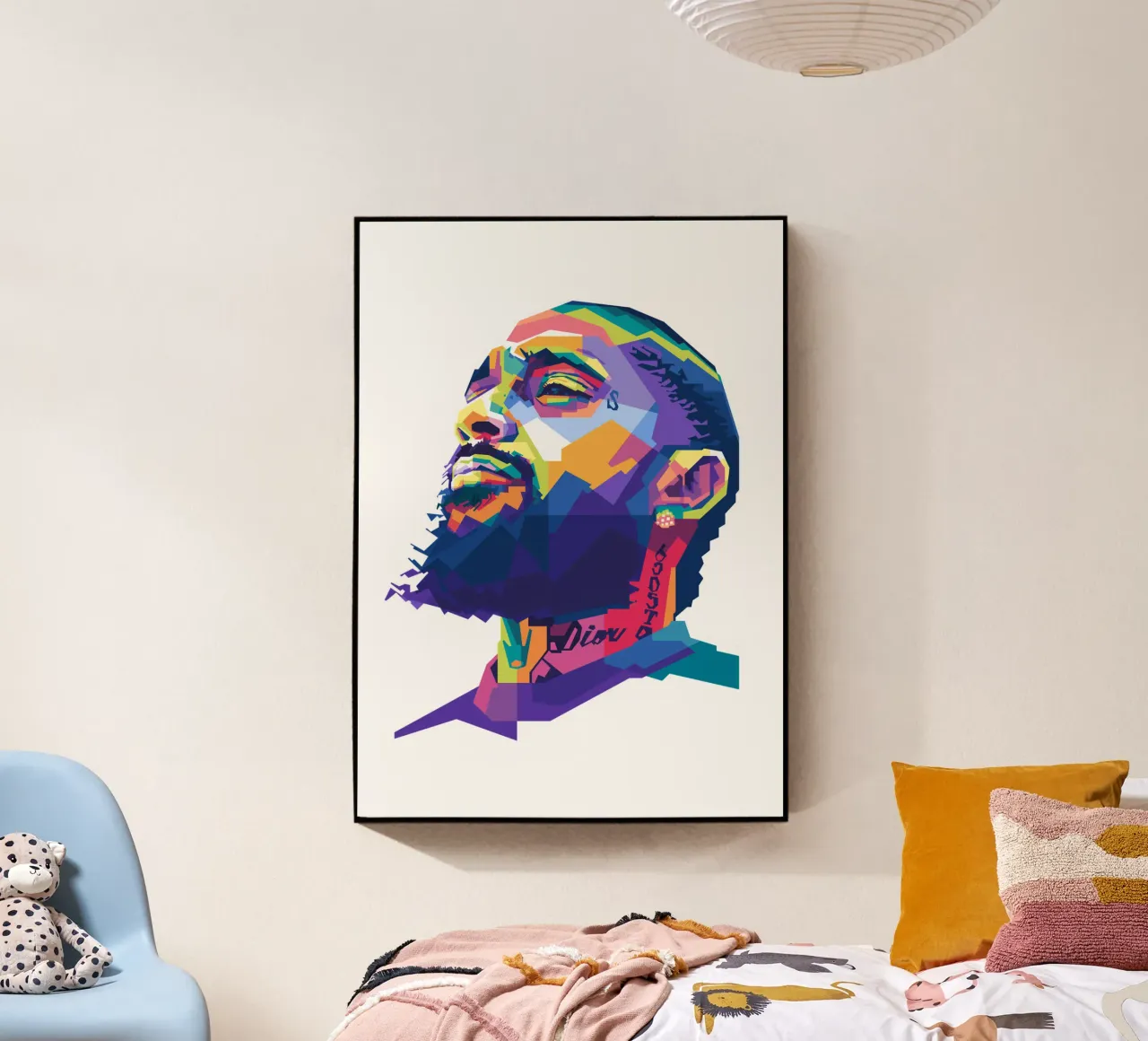 Nipsey Hussle WPAP fanart plexiglass da Alkahfsmart