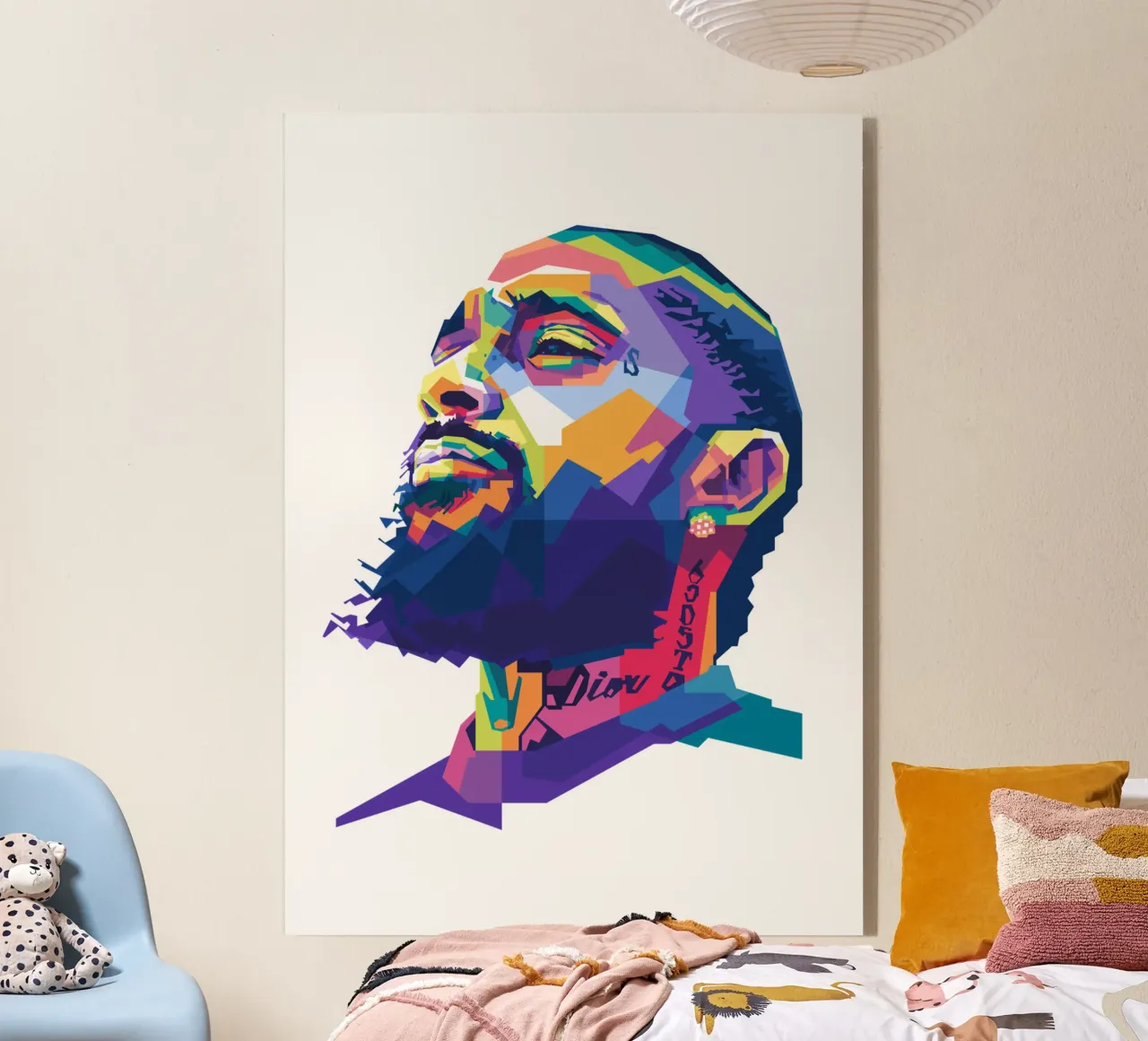 Nipsey Hussle WPAP fanart plexiglass da Alkahfsmart