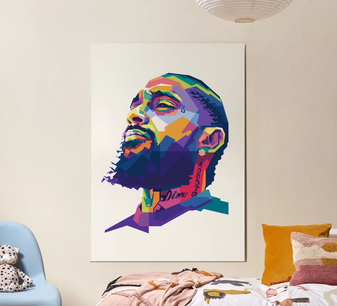 Nipsey Hussle WPAP fanart pannello forex da Alkahfsmart