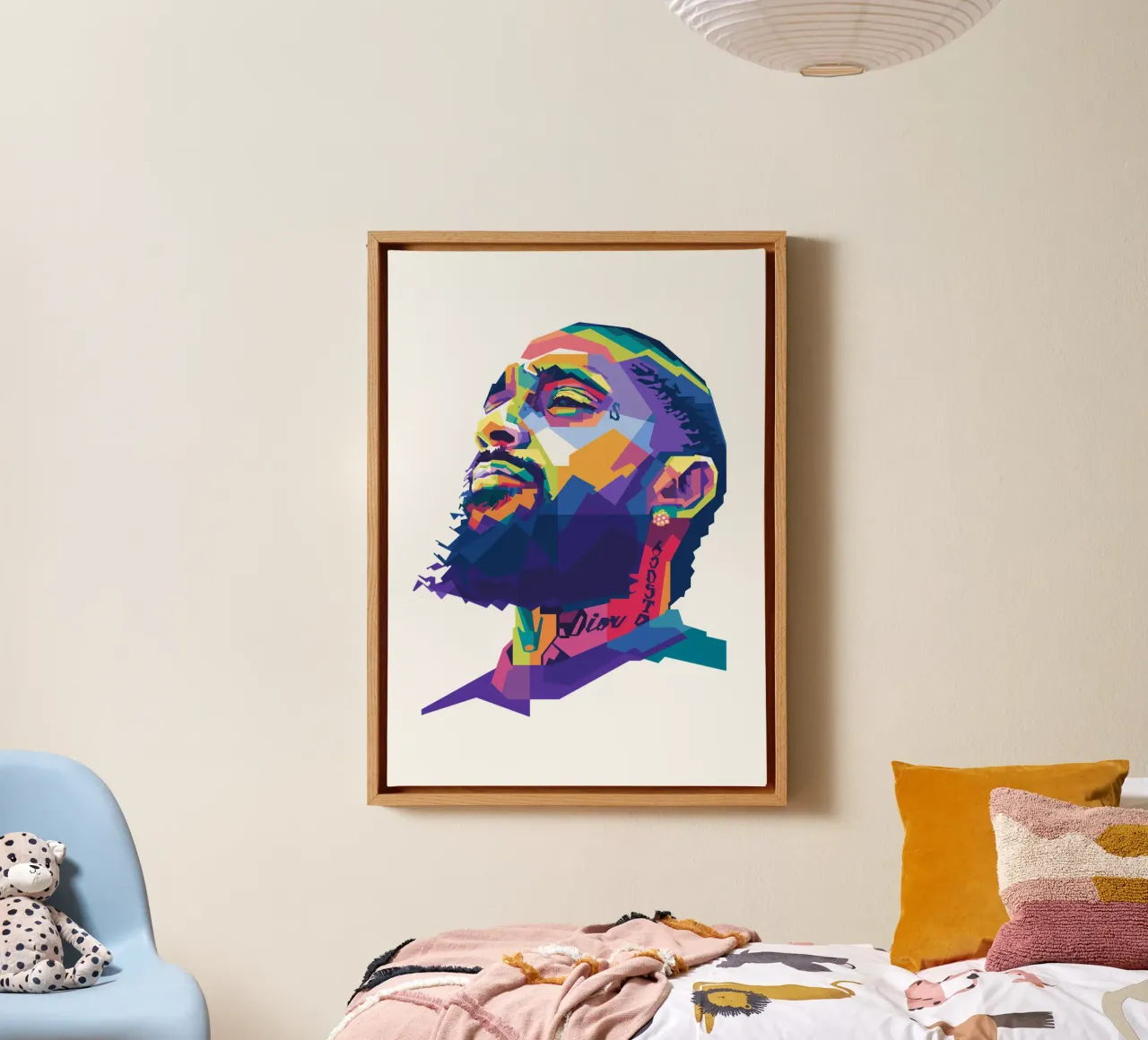 Nipsey Hussle WPAP fanart canvas van Alkahfsmart