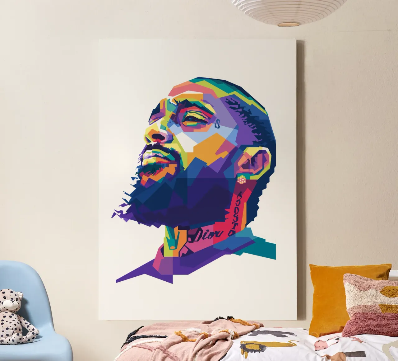 Nipsey Hussle WPAP fanart canvas van Alkahfsmart