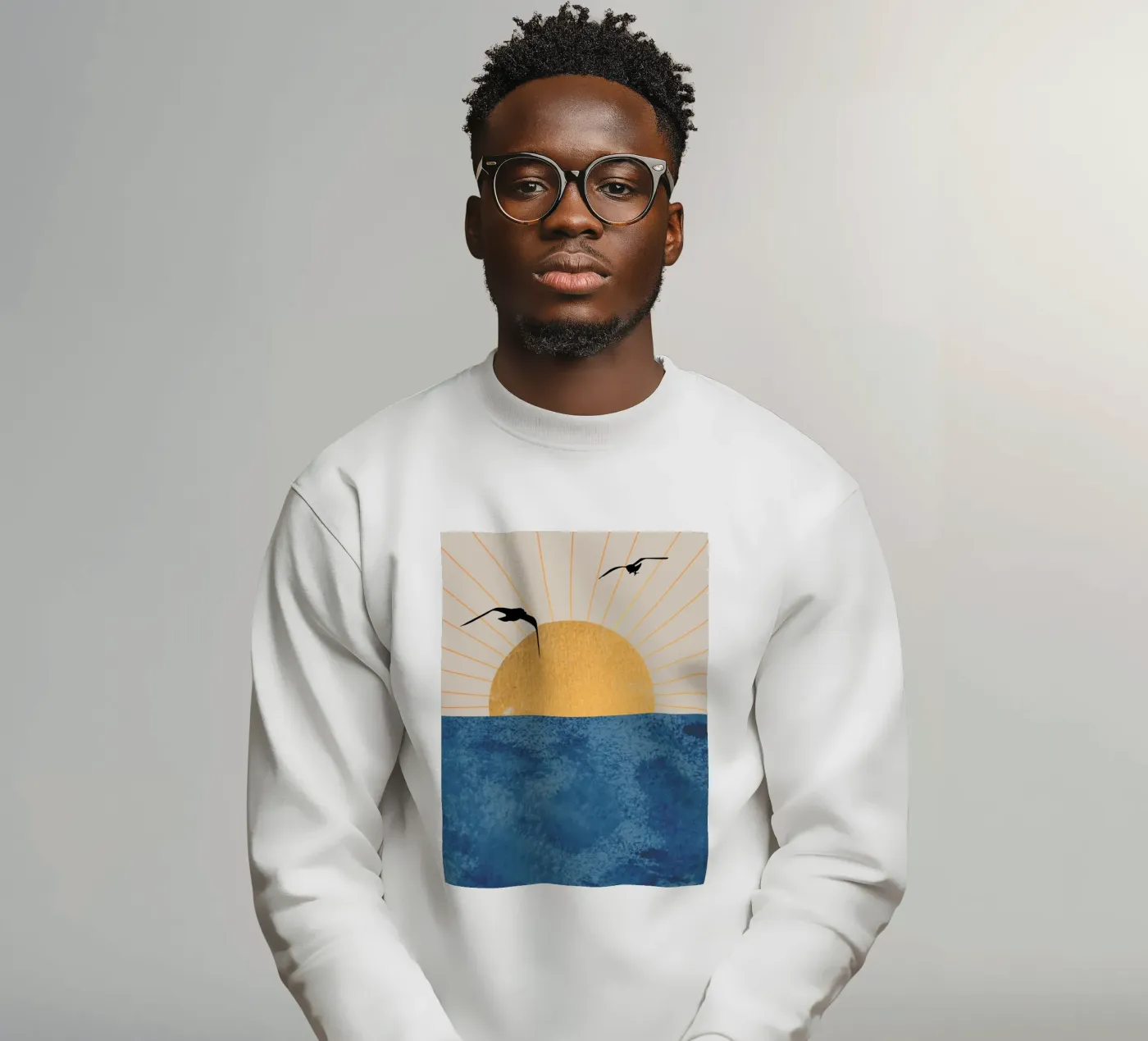 Vol au coucher du soleil sweat de Wild Colors Gallery