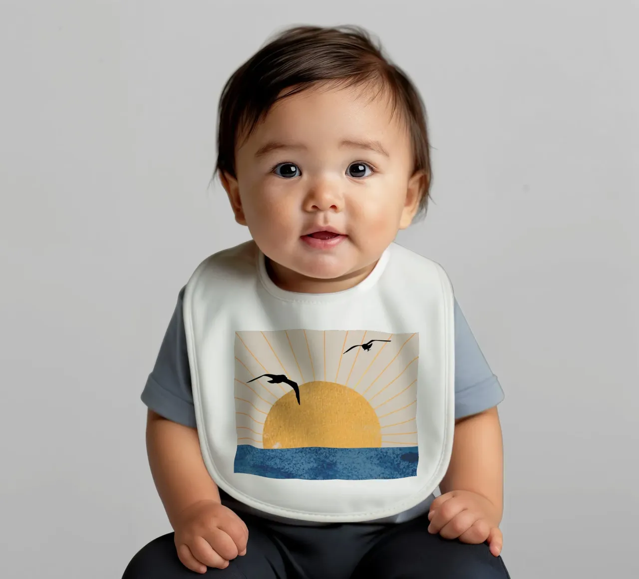 Sunset Flight baby bib by Wild Colors Gallery