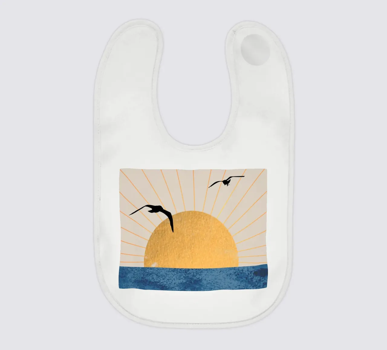 Sunset Flight baby bib by Wild Colors Gallery