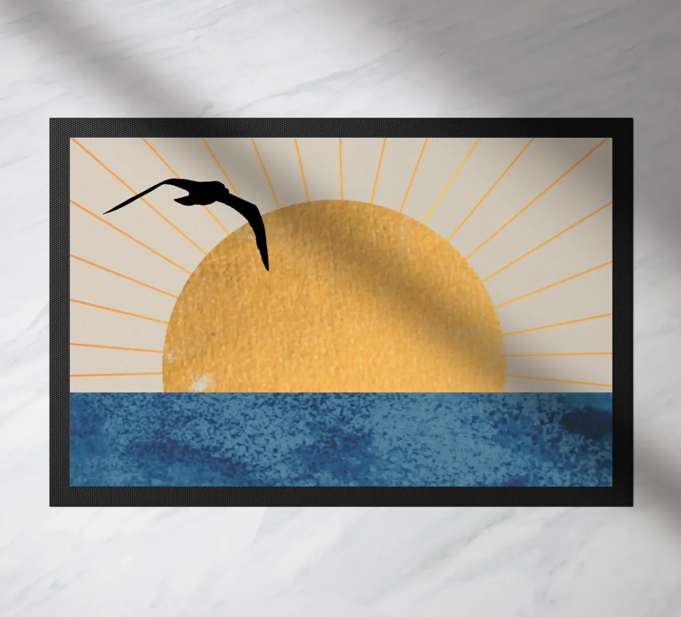 Sunset Flight Fußmatte von Wild Colors Gallery