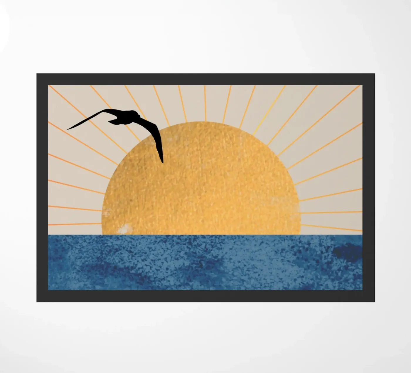 Sunset Flight doormat by Wild Colors Gallery