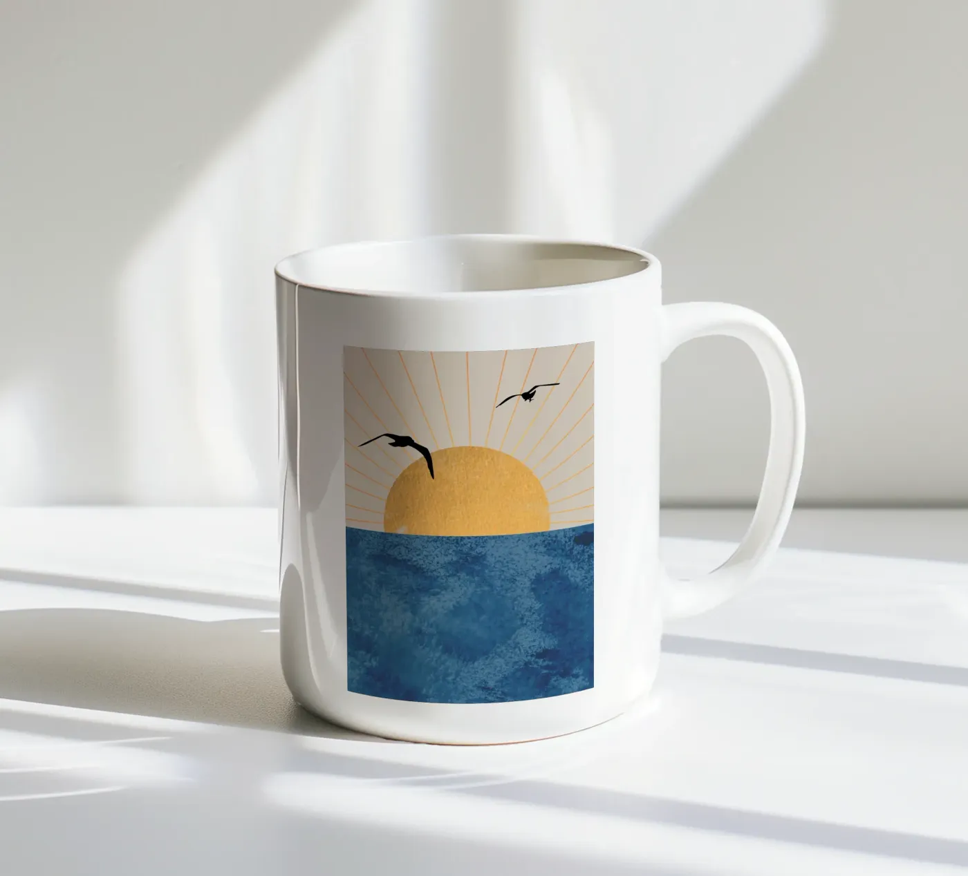 Sunset Flight ceramic mug by Wild Colors Gallery