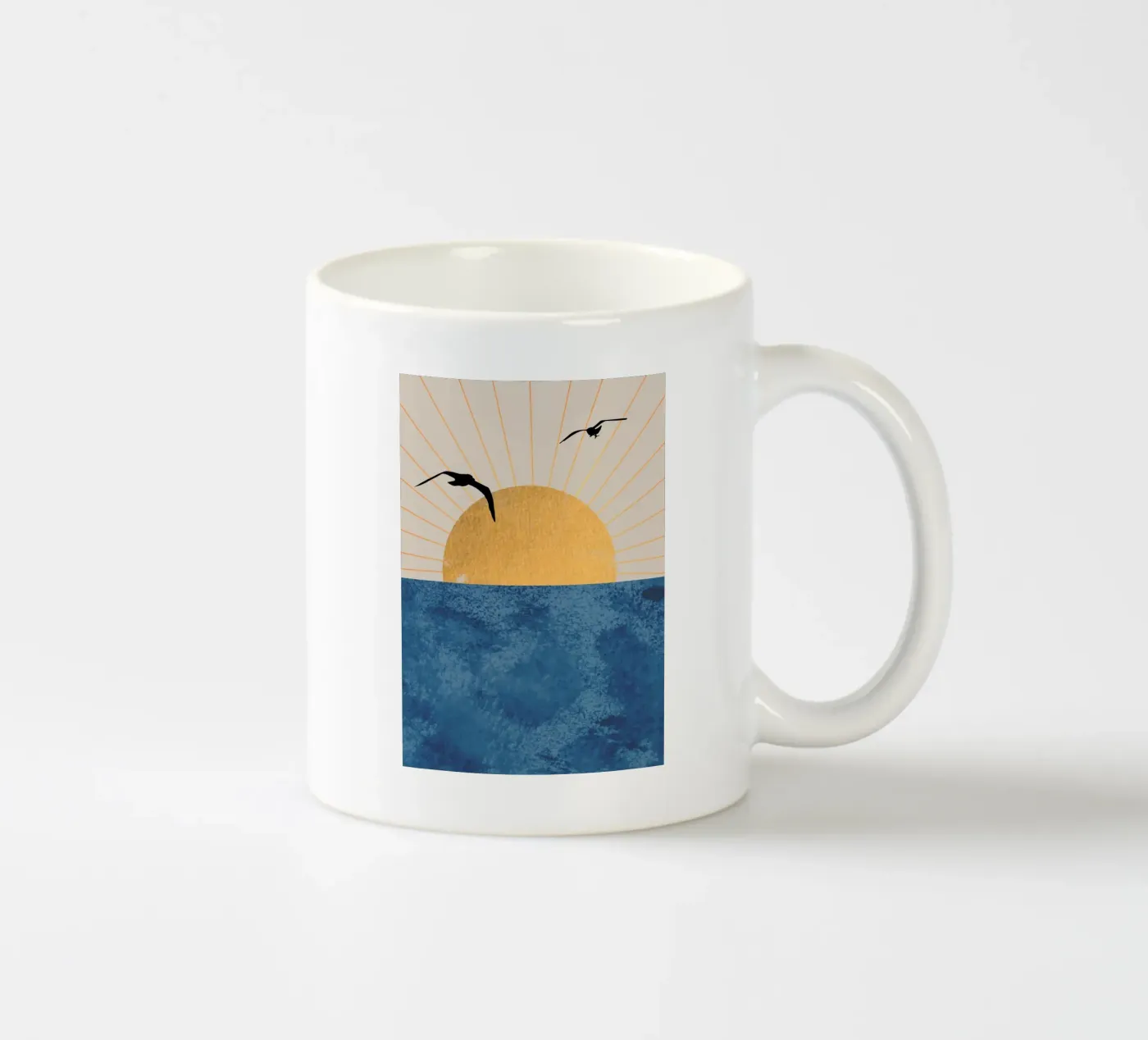Sunset Flight ceramic mug by Wild Colors Gallery