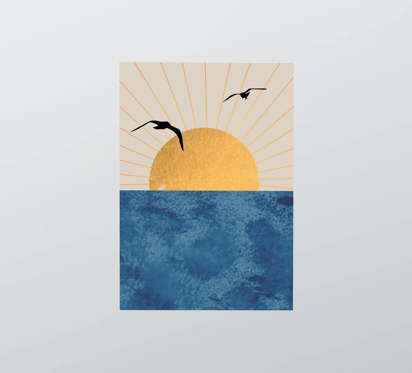 Vlucht bij zonsondergang sticker van Wild Colors Gallery