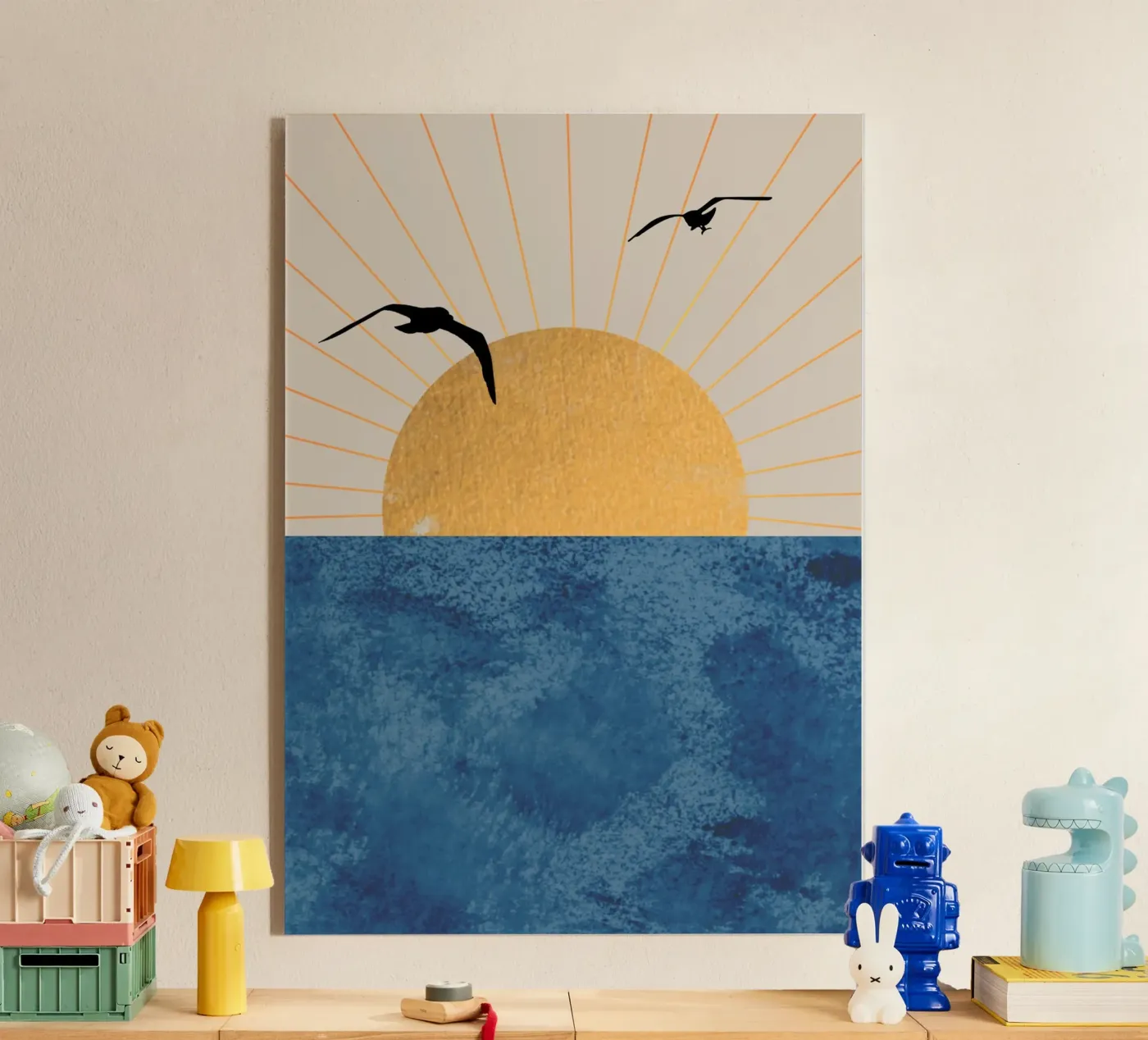 Volo al tramonto plexiglass da Wild Colors Gallery