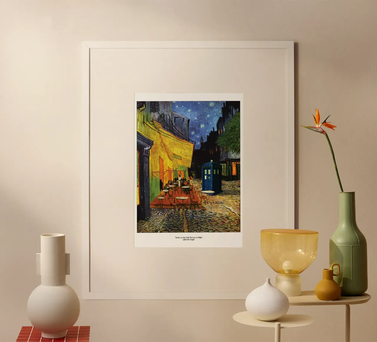 Stampa Sci Fi Mashup - Van Gogh poster con telaio in legno da Mashtup