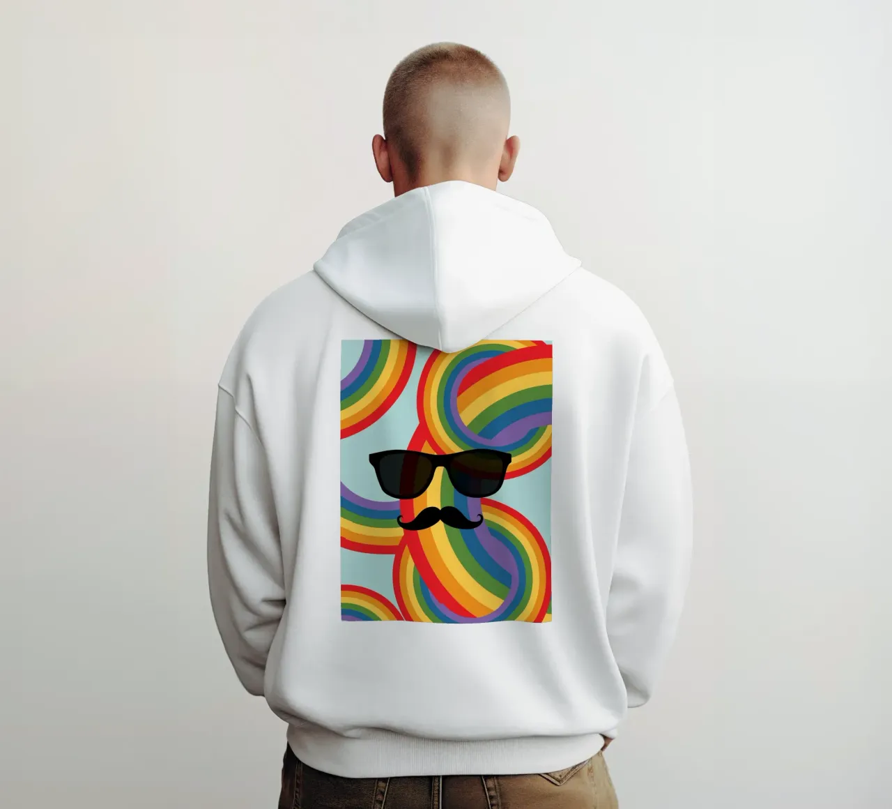 Specifiche dell'arcobaleno felpa con cappuccio da The Little Animals Club