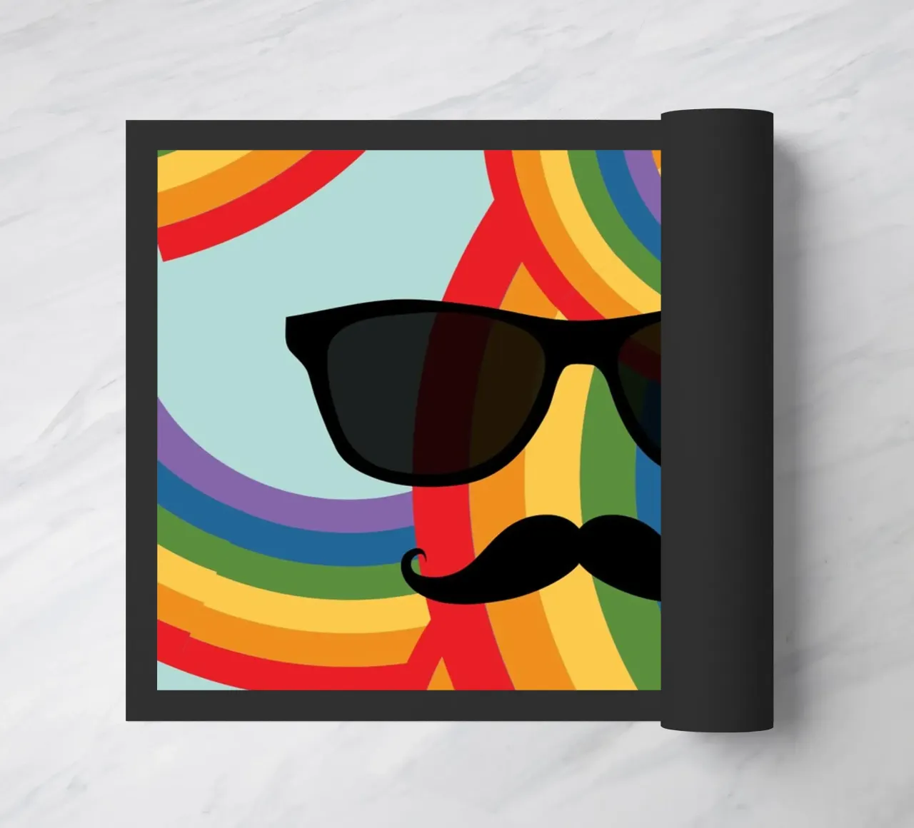Rainbow Specs doormat by The Little Animals Club