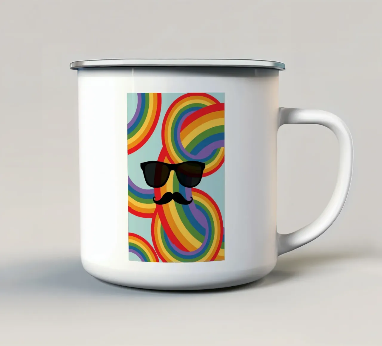 Specifiche dell'arcobaleno tazza in smalto da The Little Animals Club