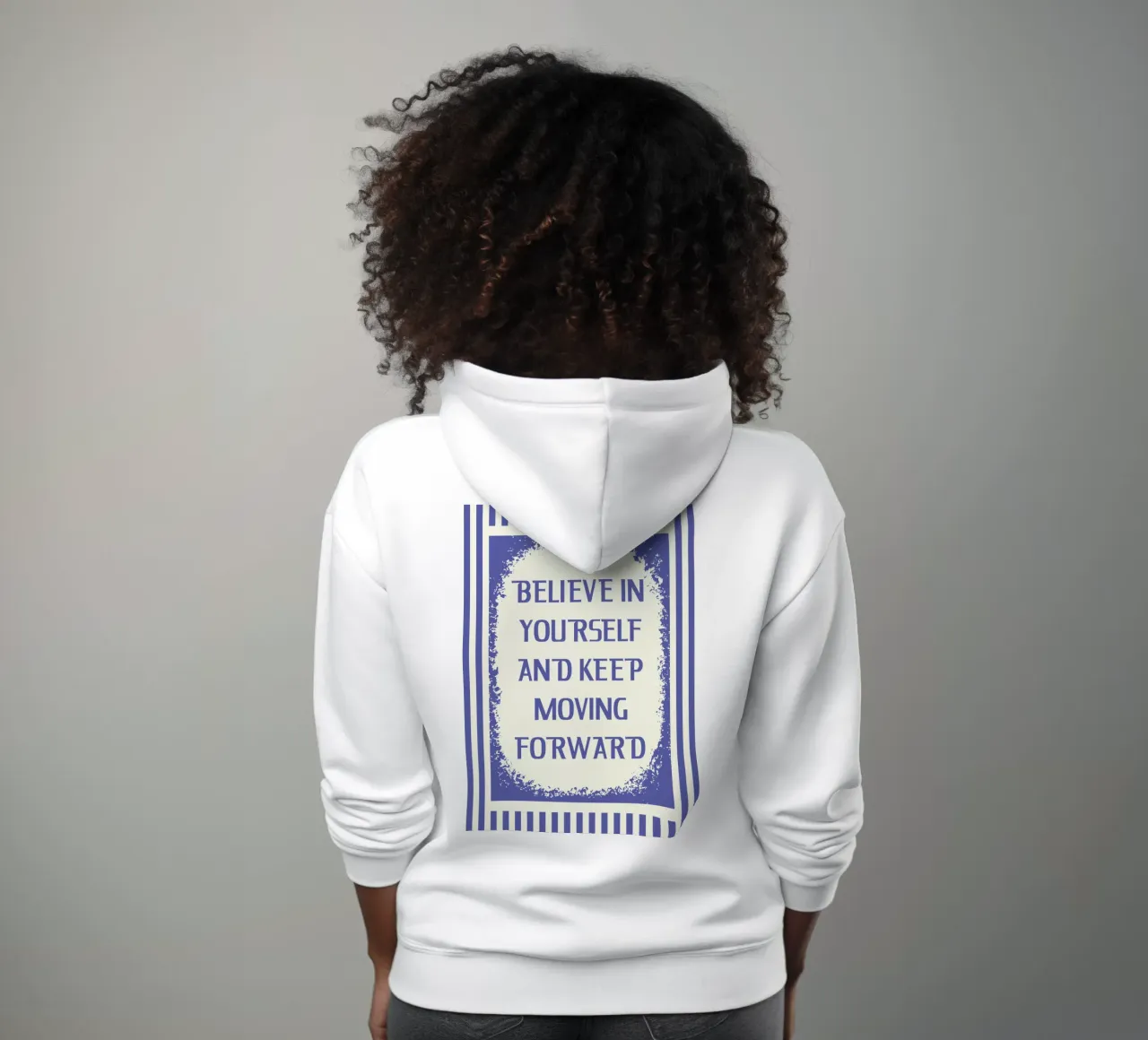 credere in se stessi felpa con cappuccio da rapunsell