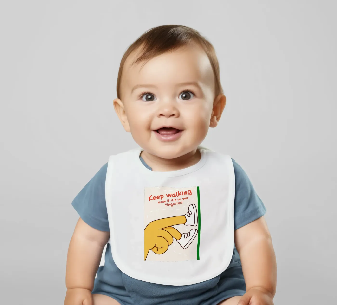 blijven lopen baby slabbetje van rapunsell