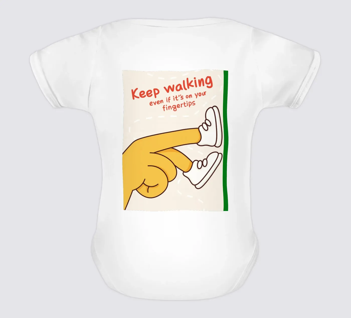 keep walking body neonato maniche corte da rapunsell