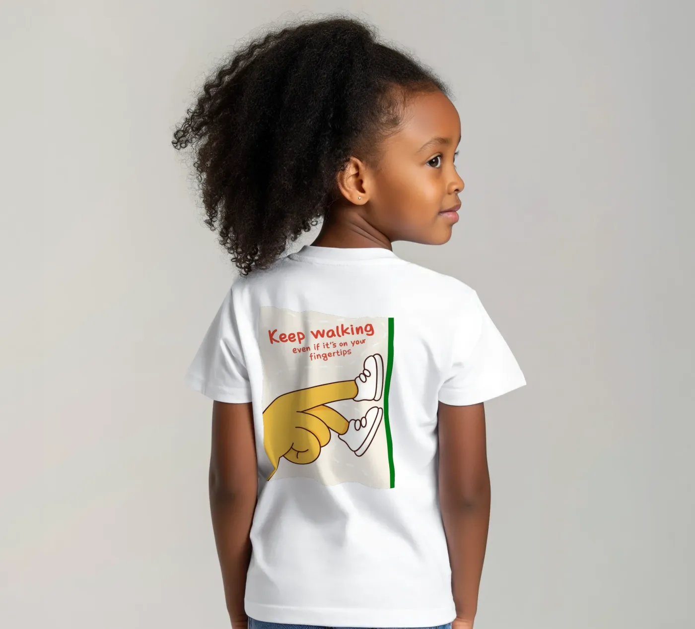 keep walking t-shirt bambini da rapunsell