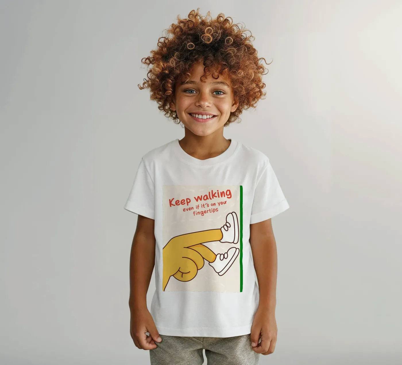 keep walking t-shirt enfant de rapunsell