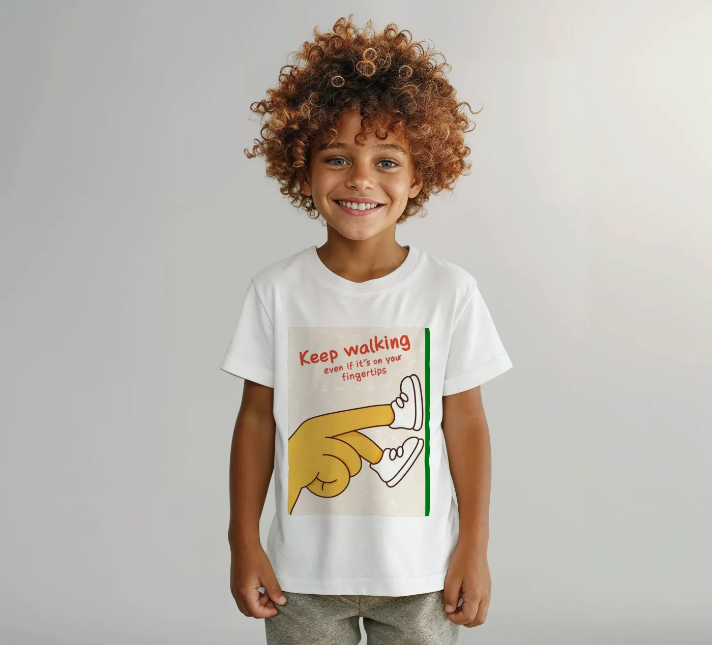 keep walking t-shirt enfant de rapunsell