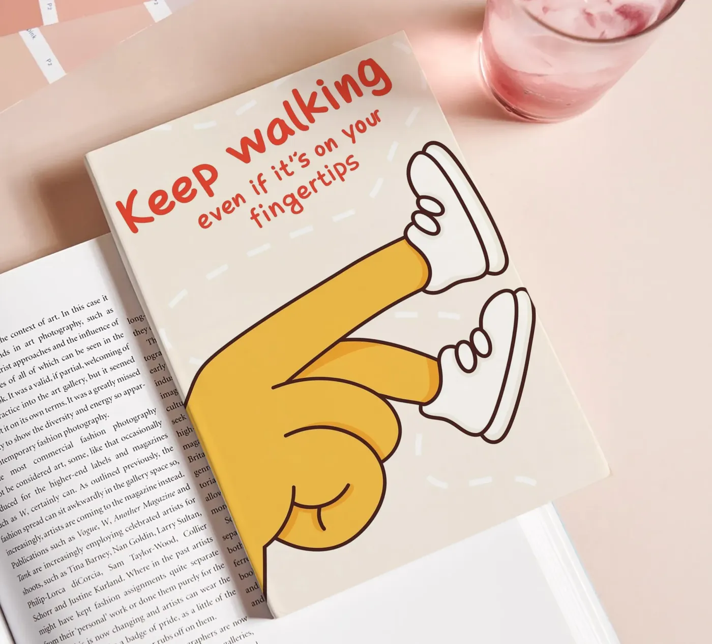 keep walking notebook by rapunsell